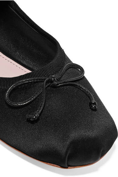 2017秋 MIU MIU ミュウミュウスーパーコピー 4-way サテン バレエフラット